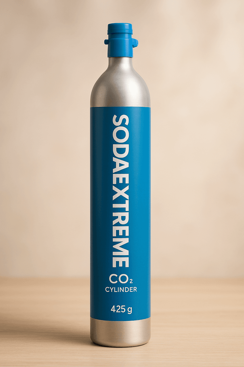 Wymiana cylindra CO₂ w kolorze niebieskim kompatybilnego z SodaStream